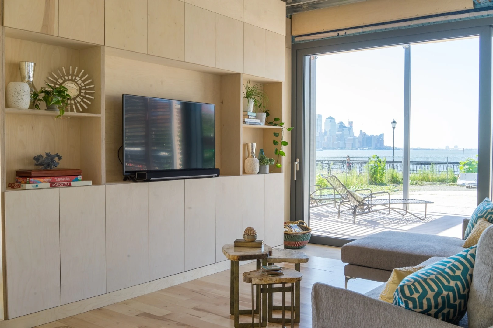 The Sure House has the open floor-plan of a 60s-style modern beach cottage