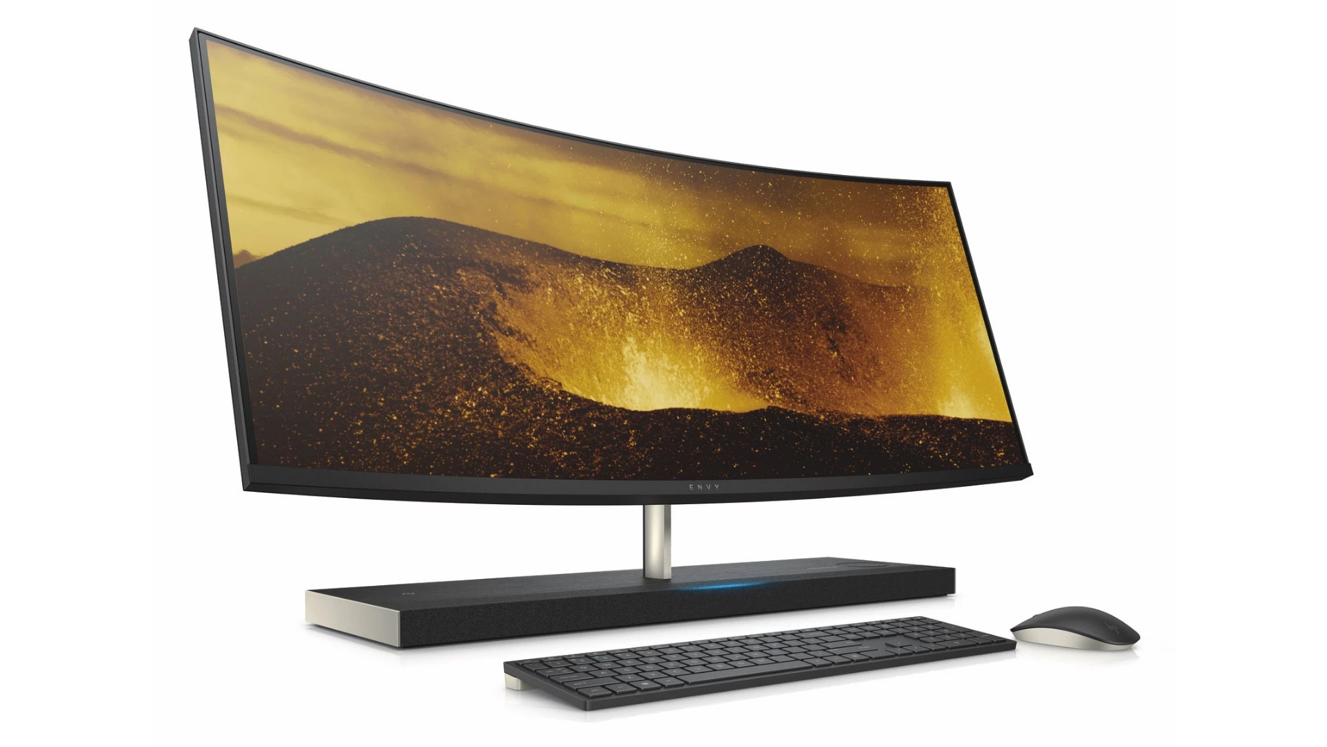 HP's Envy curved 34-inch All-in-One desktop computer with integrated Alexa will be available later in the year for an as-yet-undisclosed price