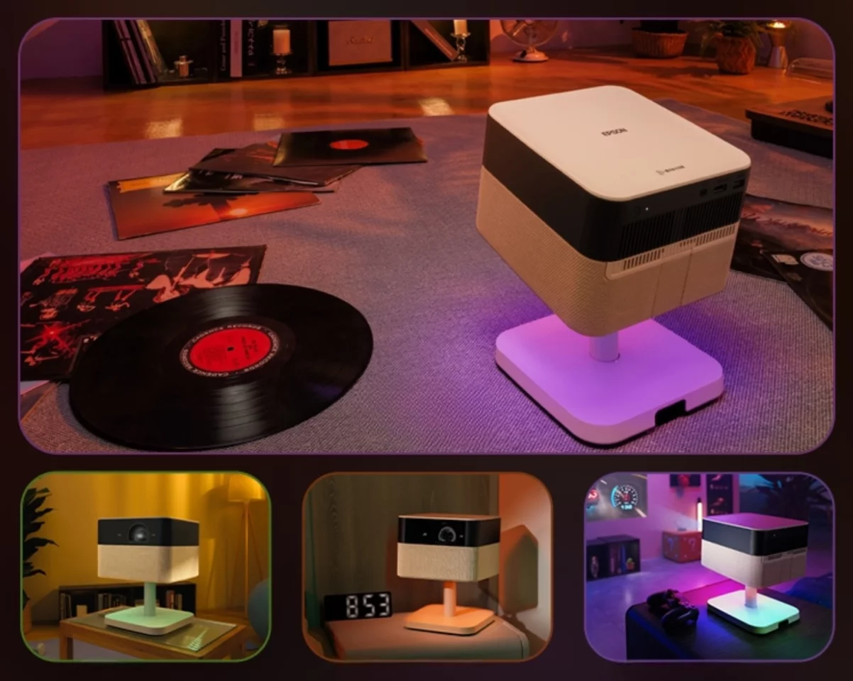 The EF-51's under-body multi-color mood light can be controlled by an app, which includes a number of room presets