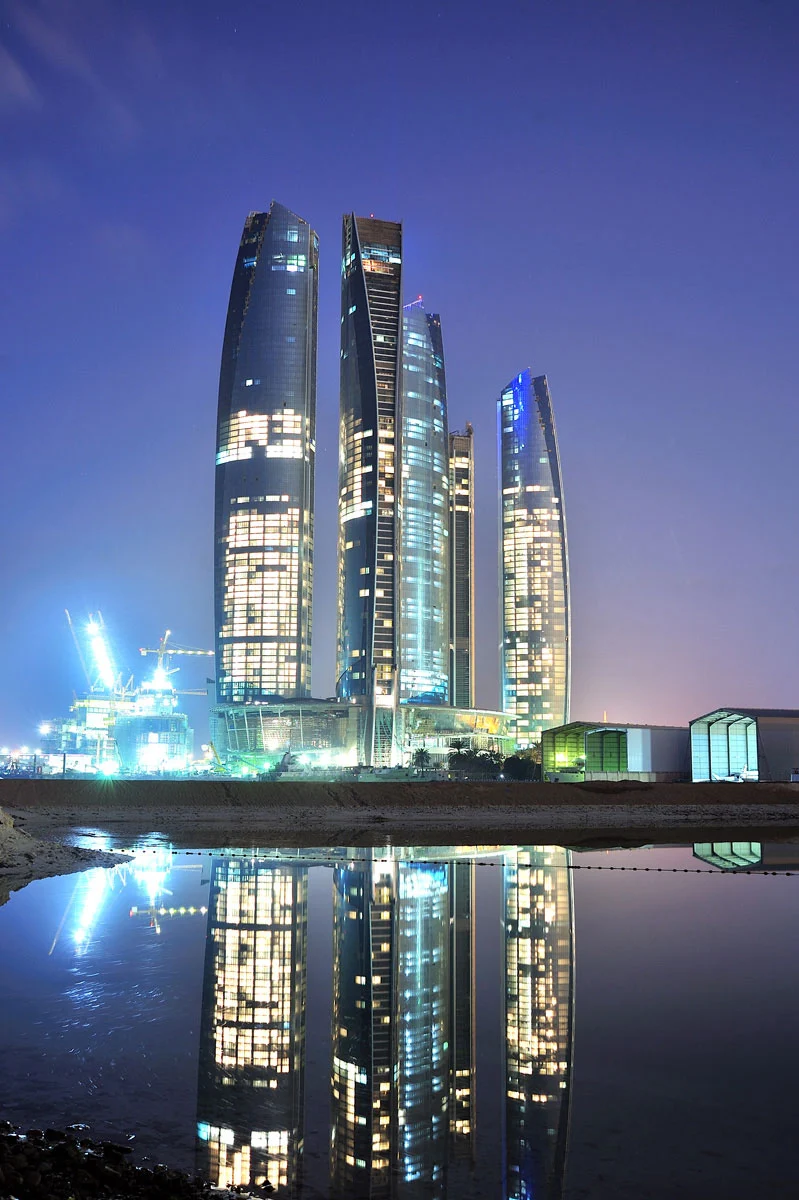 Etihad Towers in Abu Dhabi
