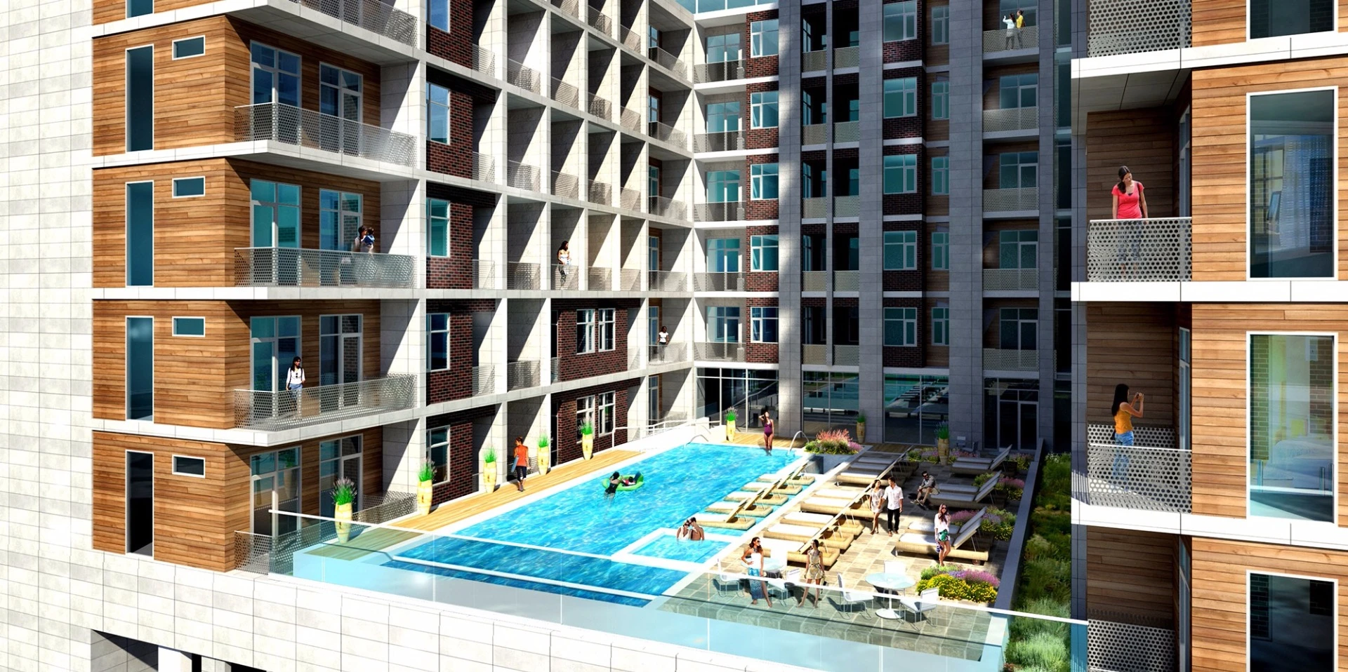 Residents will have access to multiple green spaces, a sky lounge, an outdoor courtyard with cooking spaces, a pool and a well-equipped fitness center