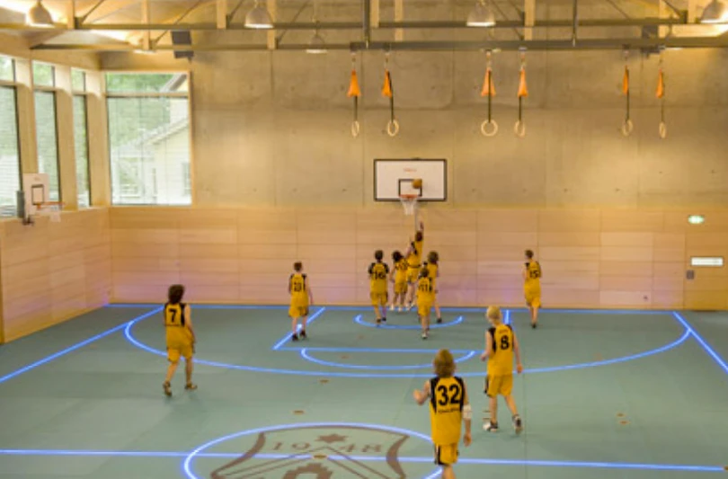 Players using the ASB GlassFloor