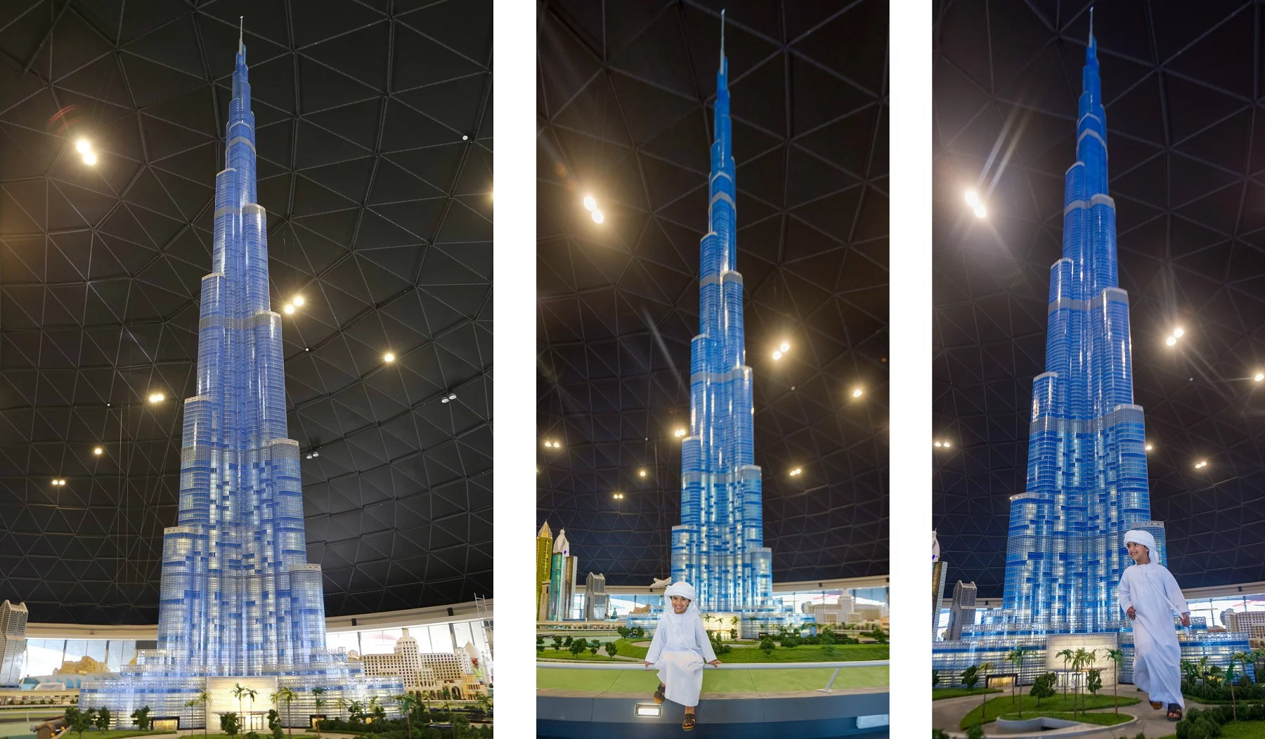 The 56-foot tall Lego Burj Khalifa was constructed using 439,000 pieces, taking a total of 5,000 hours