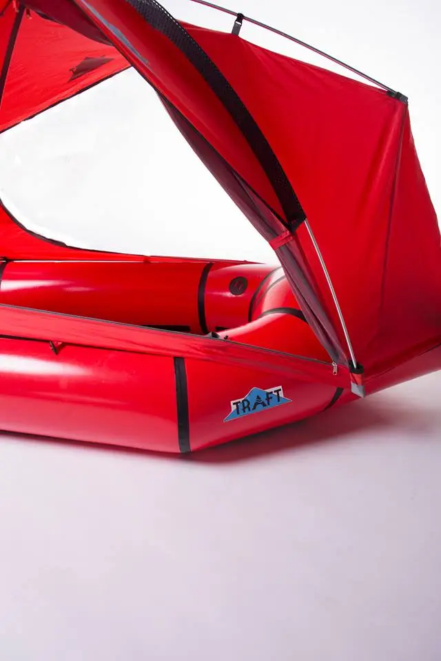 Traft tents are sized to fit neatly on the packrafts