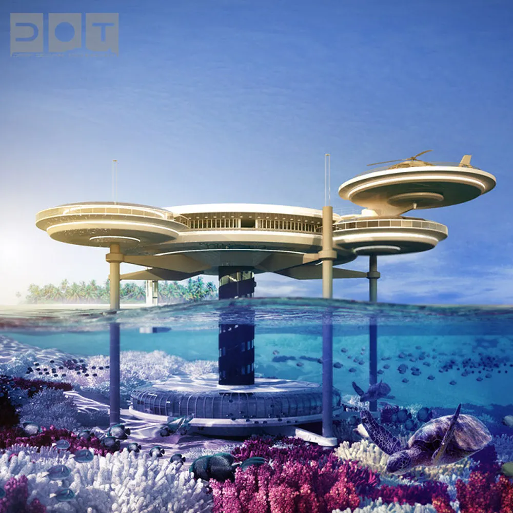 The Water Discus underwater hotel, scheduled for construction in Dubai
