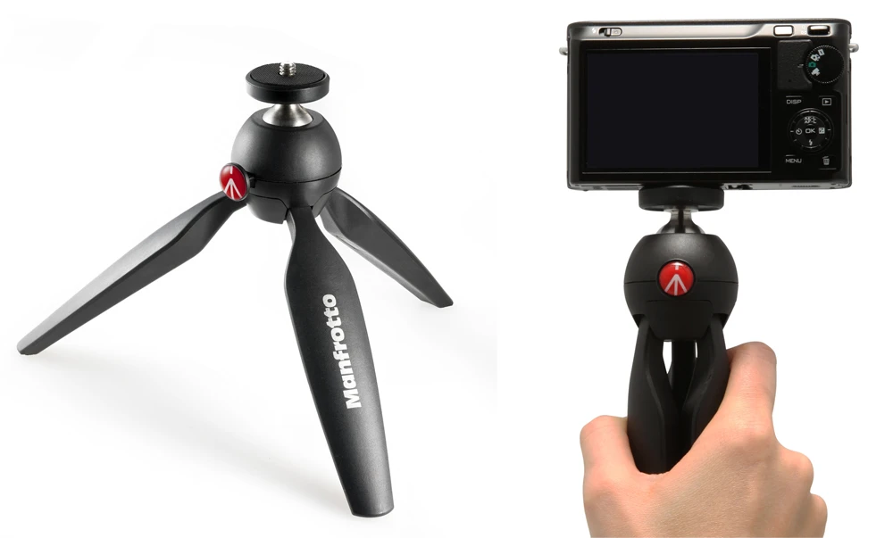 The Manfrotto Pixi is a small and portable tripod which can also be used as a video grip