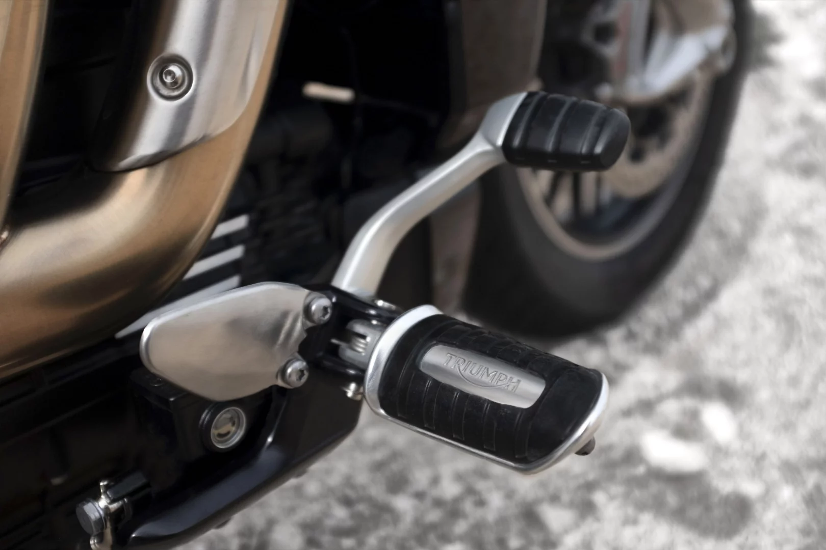 The footpegs on both 2020 Triumph Rocket 3 models are adjustable