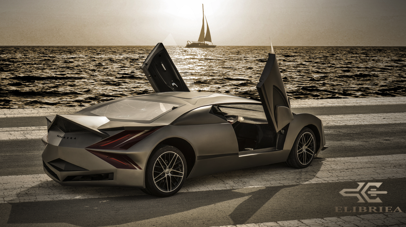 Elibriea's concept has 525 hp, but the company hopes to go more powerful with a production car