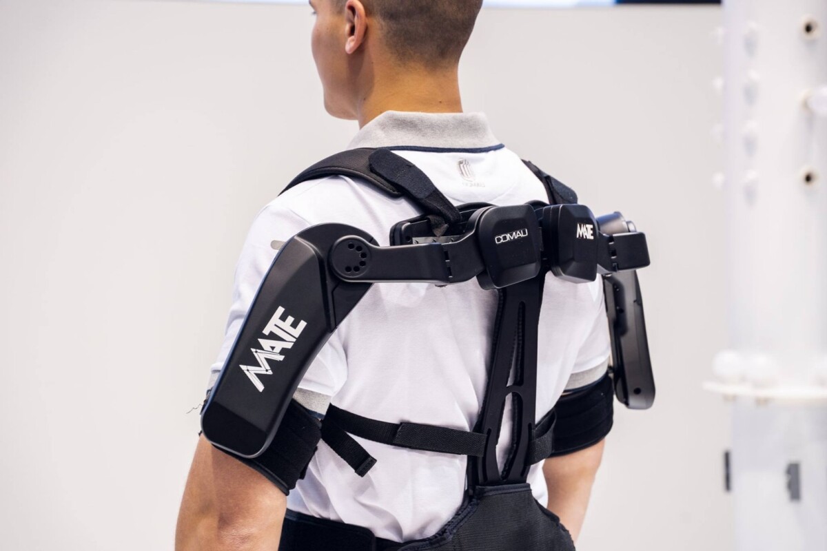 MATE utilizes coil springs within its two "torque generators" to provide assistance to the wearer's shoulder muscles
