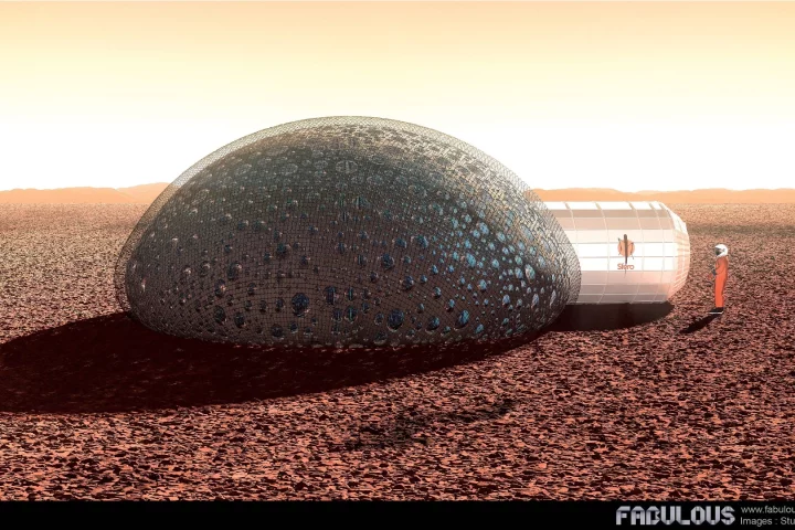 Resembling a futuristic igloo from the surface, the Sfero shelter would be partially buried beneath the ground