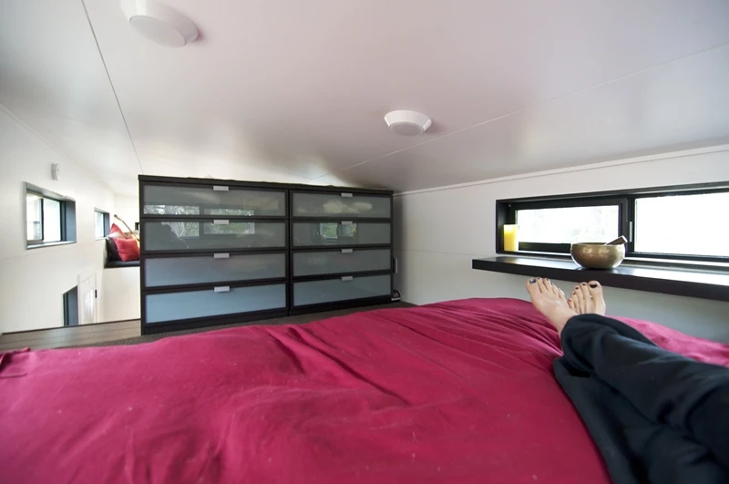 Home has plenty of storage space and encourages a simple lifestyle