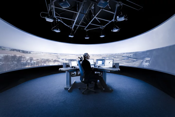 Saab's remote aircraft tower places human air controllers miles away from the airfield to consolidate operations (Photo: Saab)