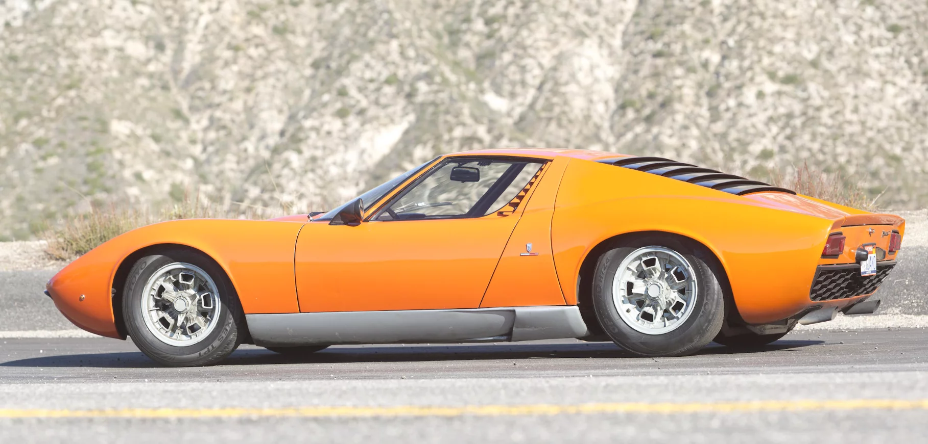 This 1967 Lamborghini Miura P400 is estimated to sell for between $850,000 and $1,000,000