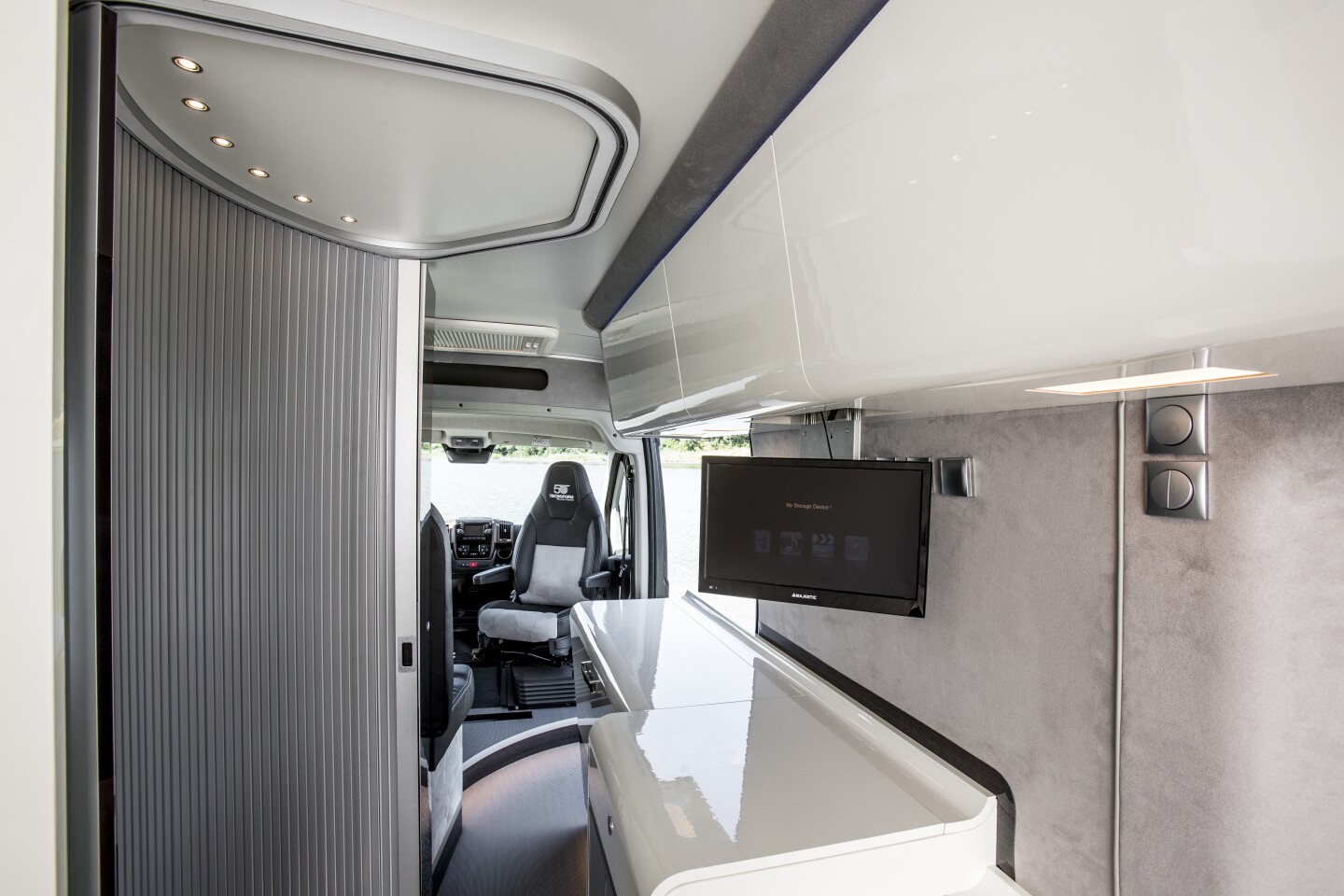 Inside the Ducato 4x4 show van
