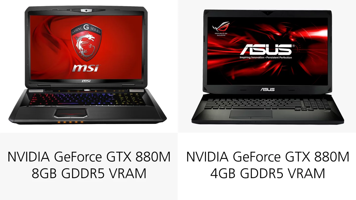The MSI laptop's GPU is the better option