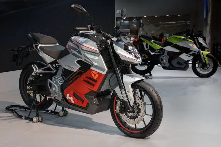 The Kemper performance electric motorcycle was unveiled at the 2023 EICMA expo in Milan