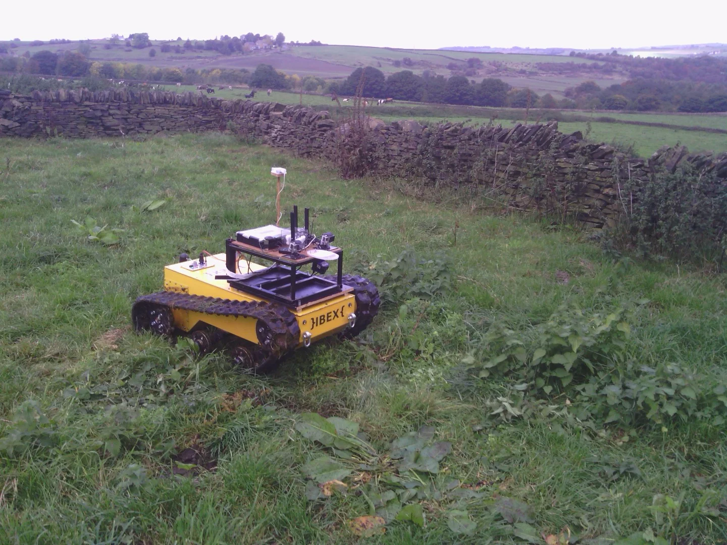 The Ibex robot is designed to operate on hilly agricultural areas that other robots can't