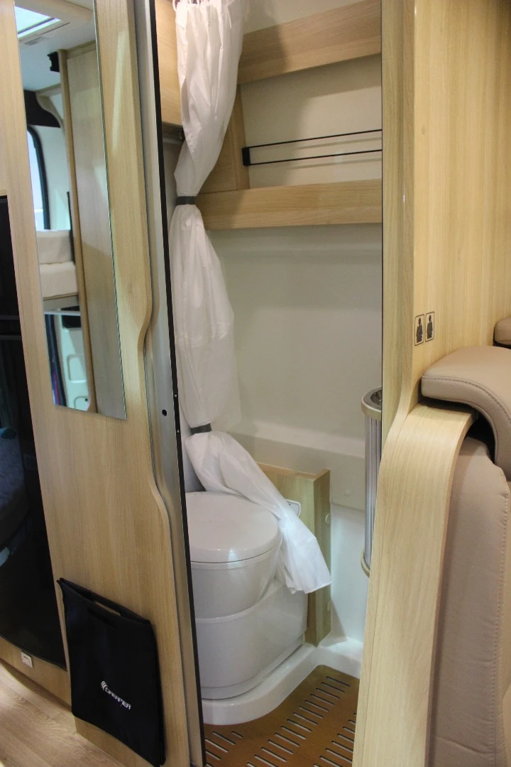 Inside the Dreamer Family Van Select wet bath