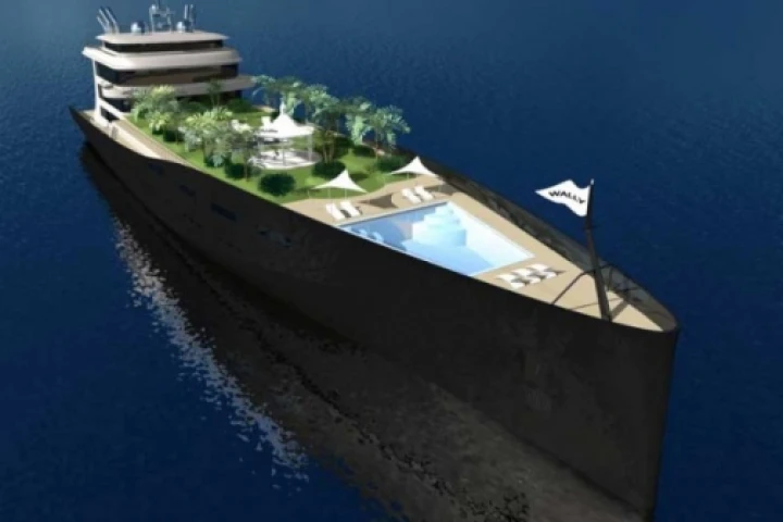 The WallyIsland 325-foot gigayacht