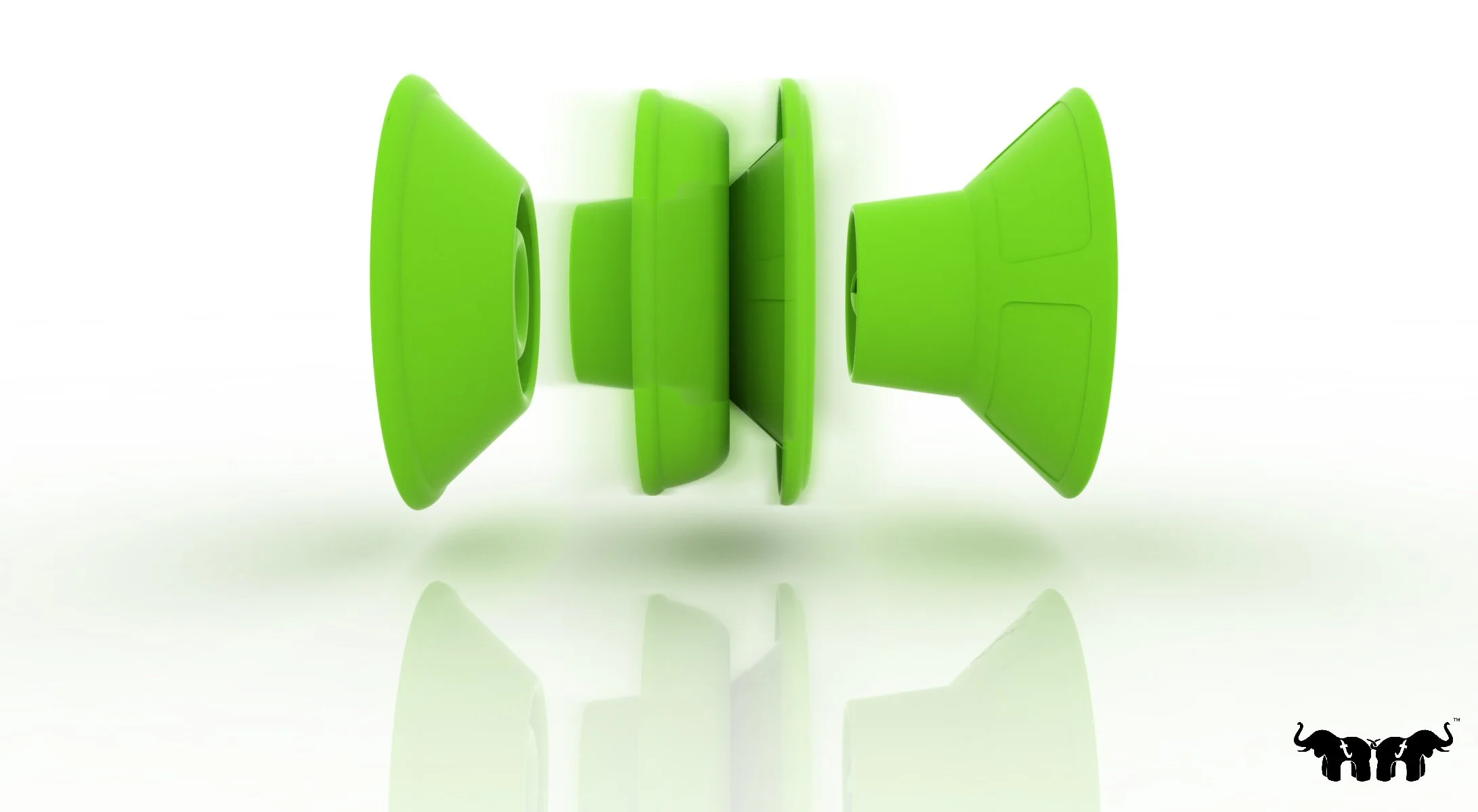 When not in use, the Tembo Trunks fold in on themselves for stackable storage and can be popped out when needed