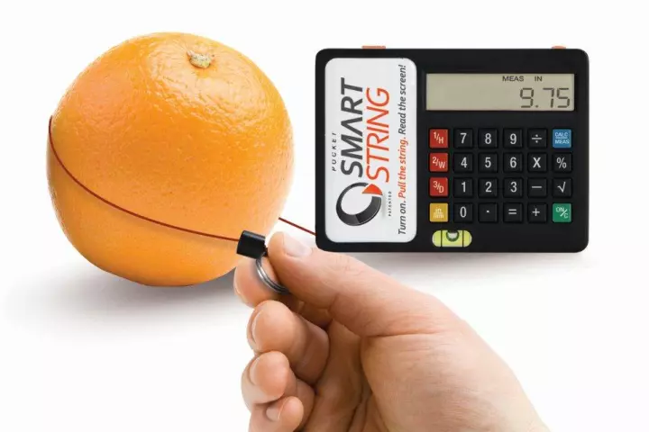 Pocket Smart String uses a flexible string instead of a semi-rigid tape for measuring items