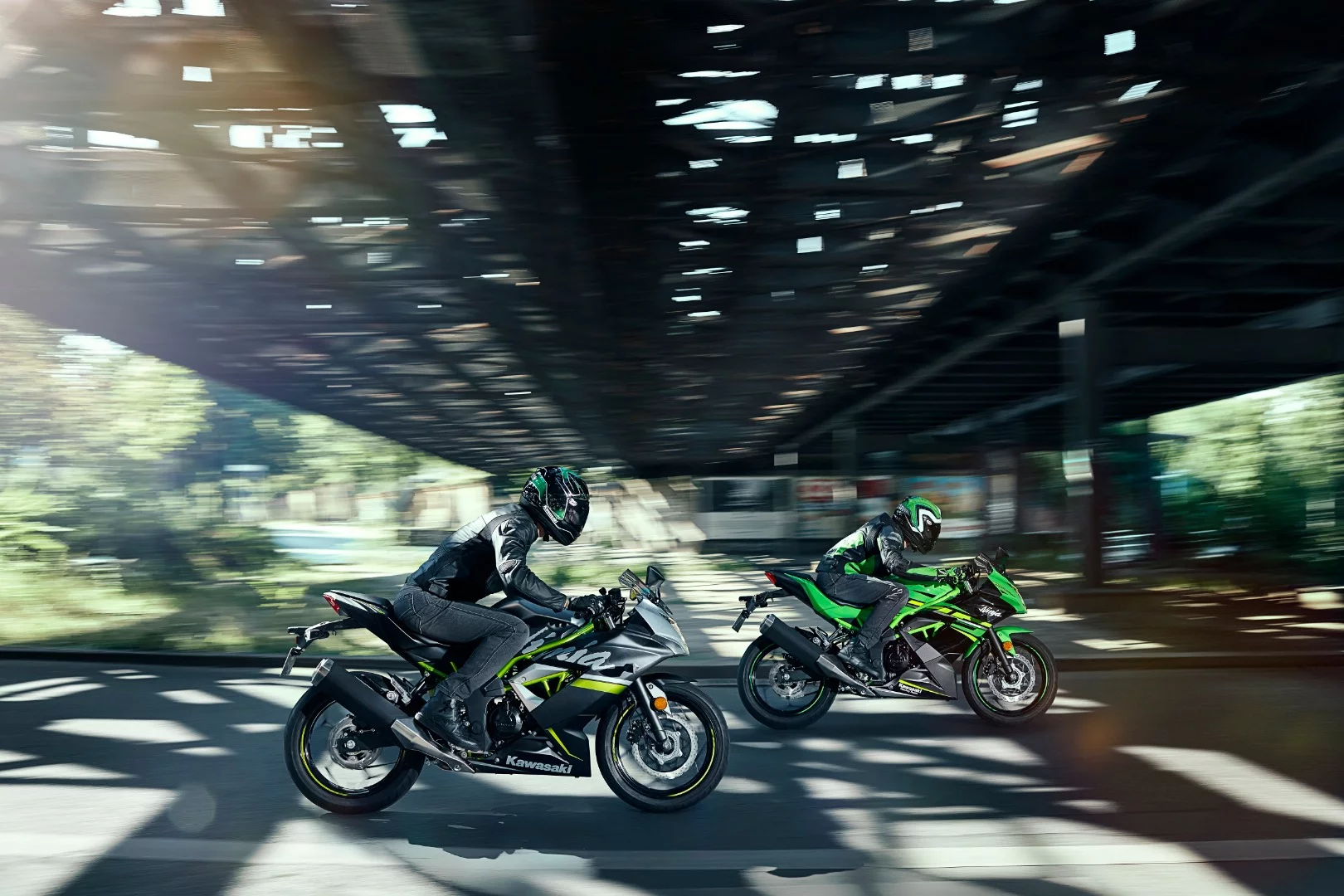 The 2019 Kawasaki Ninja 125 in action