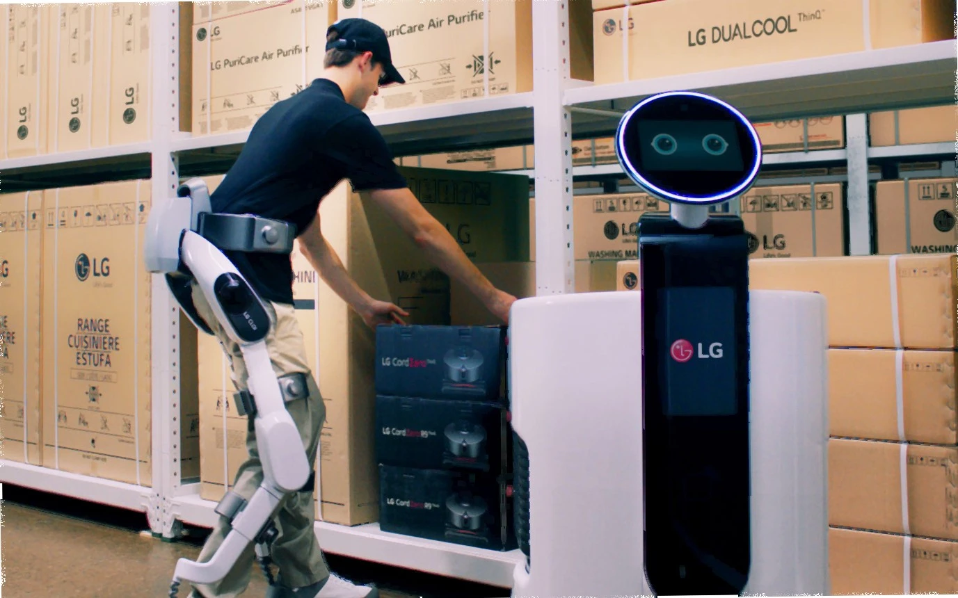 LG's CLOi SuitBot is designed to take the load off factory workers' legs
