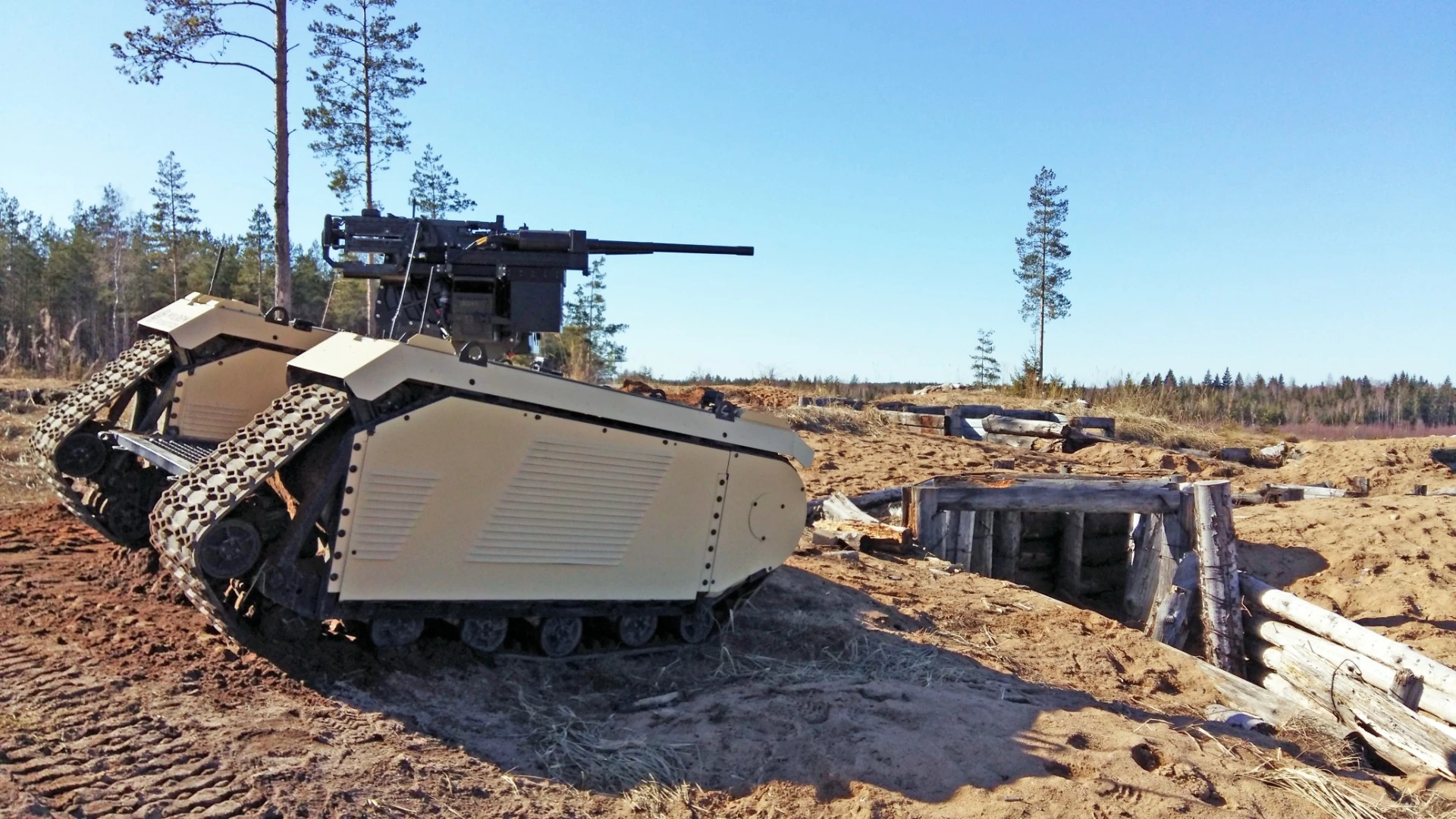The latest version of the THeMIS UGV has beyond visual line of sight control capabilities