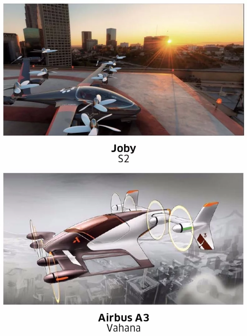 Uber Elevate: the Joby S2, S4 and the Airbus A3 Vahana could prove to be effective electric VTOL designs