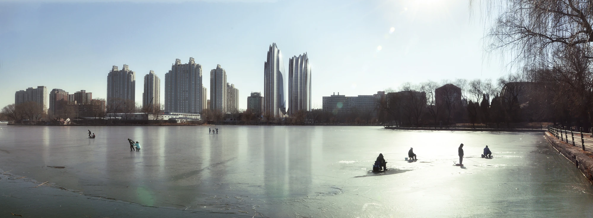 The area is dominated by a large pair of asymmetrical towers which rise to 120 m (393 ft) in heigh (Image: MAD)