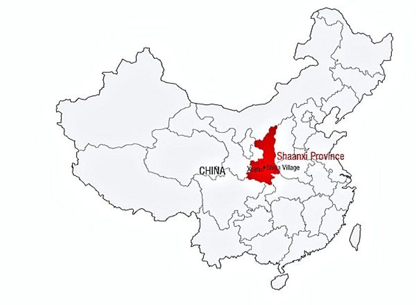Shijia Village in Shaanxi Province is the location of Lin's award-winning project house (Image: John Lin)