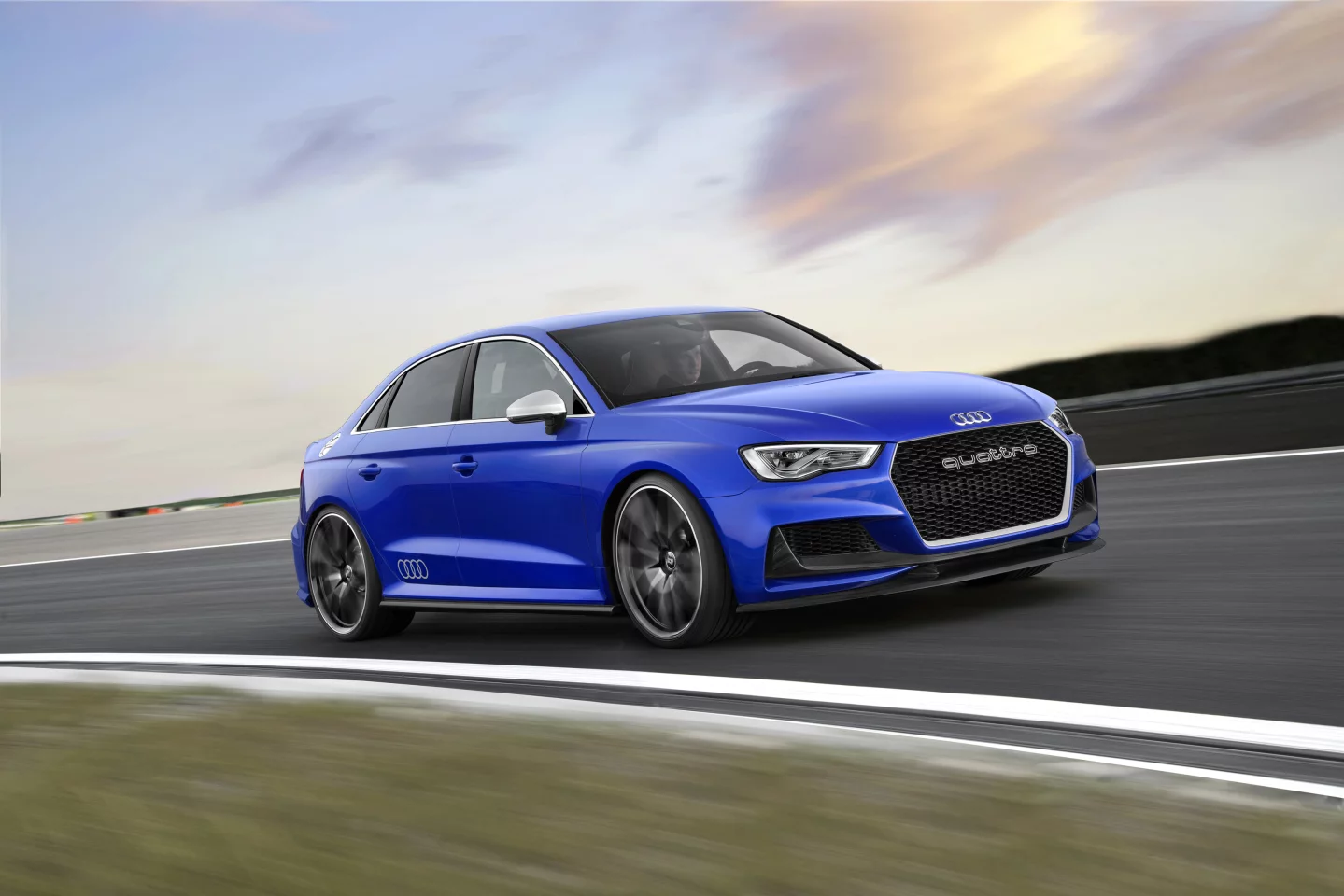 The A3 clubsport quattro flashes some extra muscle