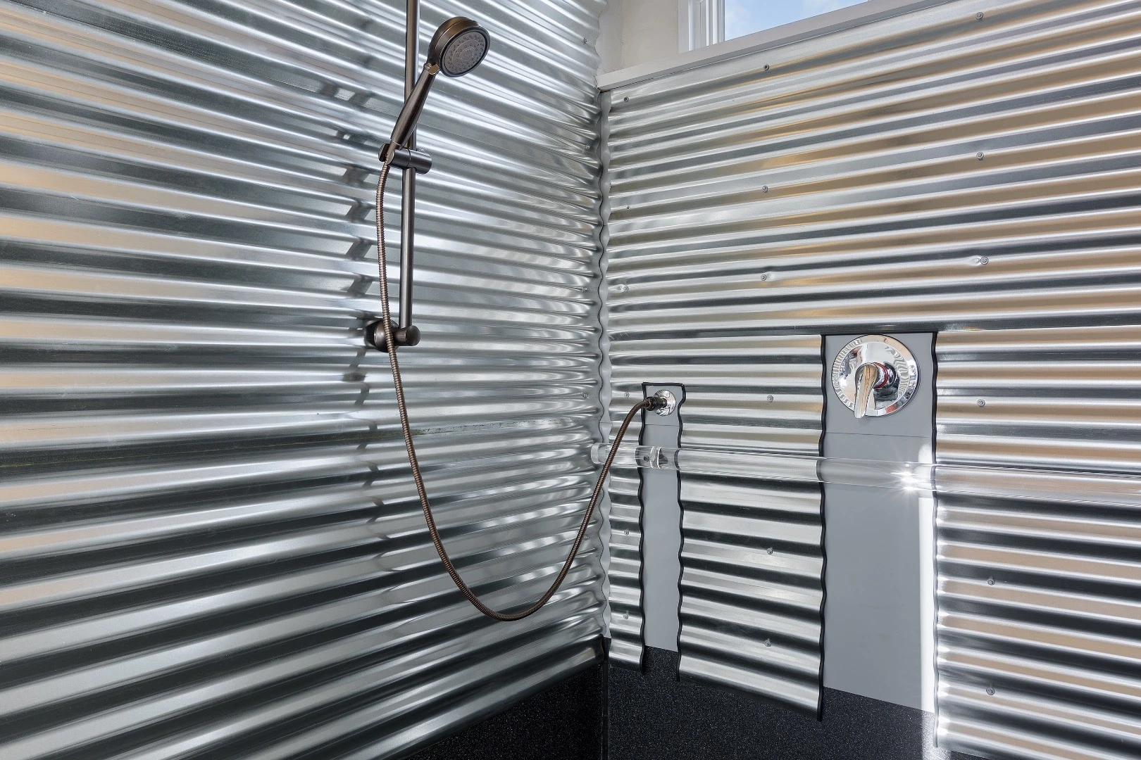 The Wheel Pad's bathroom is wheelchair-friendly