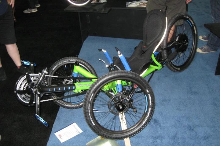 The Scorpion fs Enduro from HP Velotechnik on display at Interbike 2013