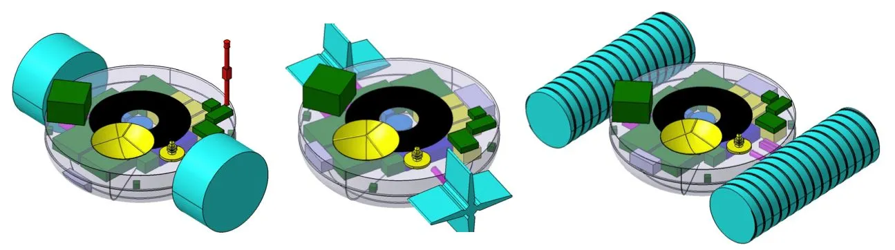 The wheel, paddle wheel and screw drive propulsion concepts for TALISE