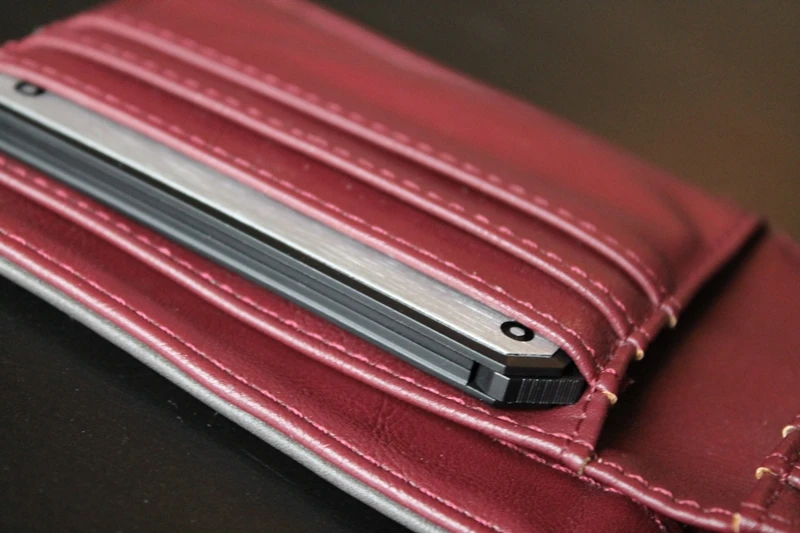 It is possible to fit the device into a card slot but not comfortably