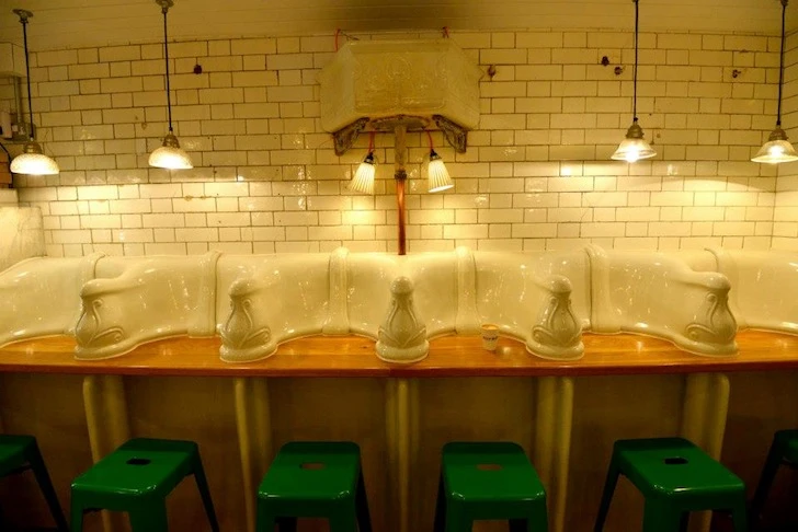 The team even went to the lengths of restoring many of the toilet’s original features including the 1890s Doulton & Co. urinals
