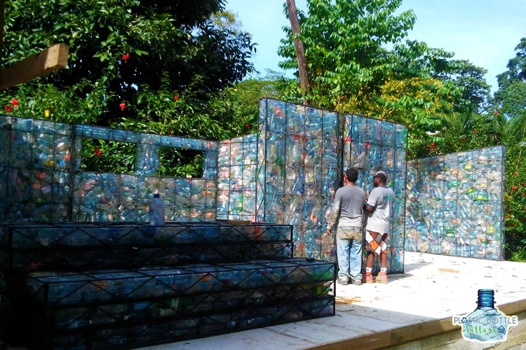According to Plastic Bottle Village, the homes are also earthquake-resistant