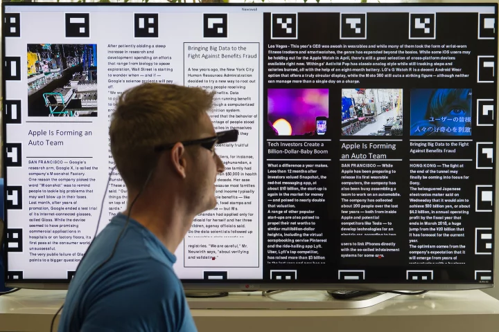 The technology utilizes existing eye-tracking glasses (Photo: Oliver Dietze)