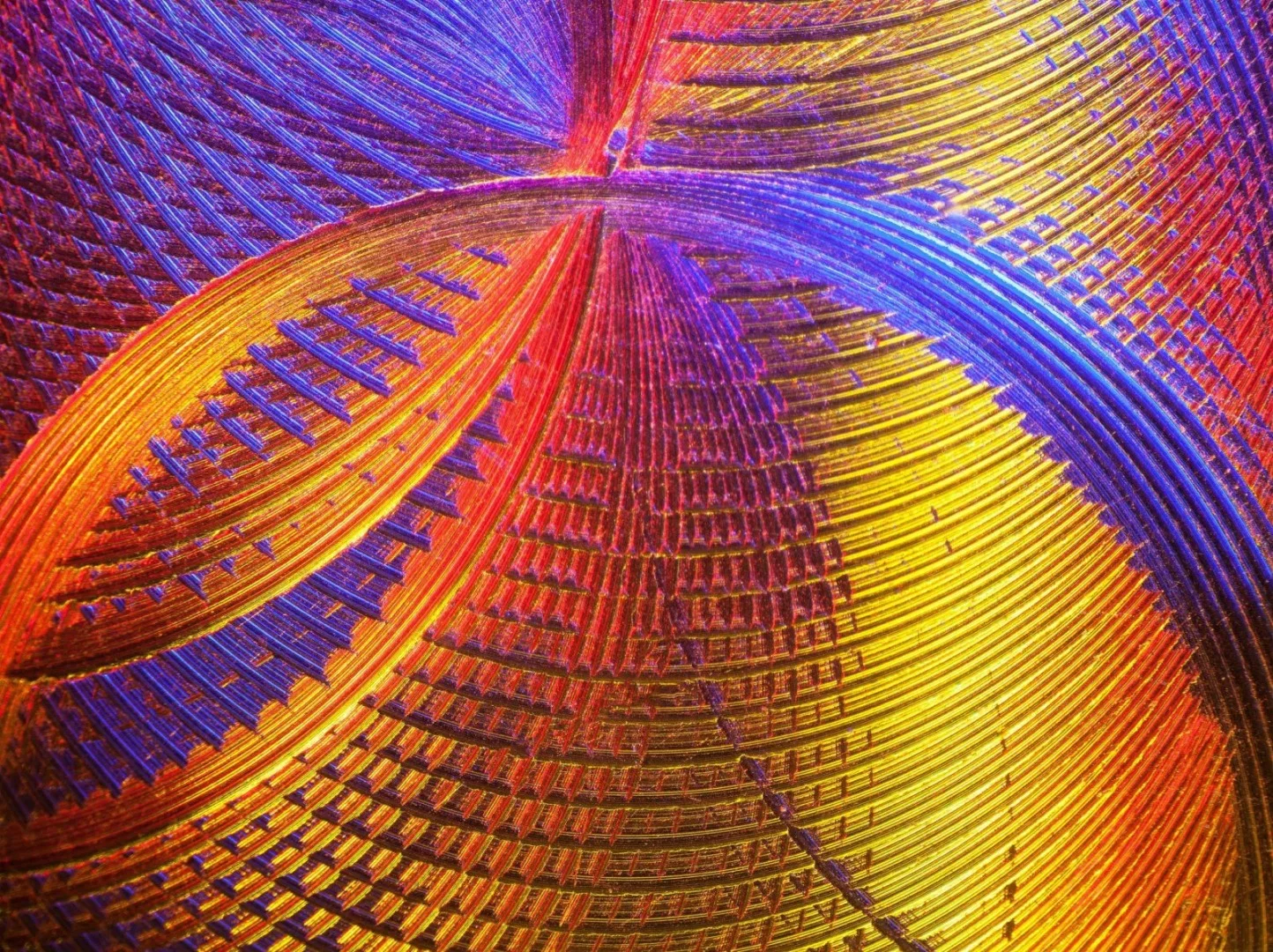 Image of Distinction: Surface of aluminum milling grooves