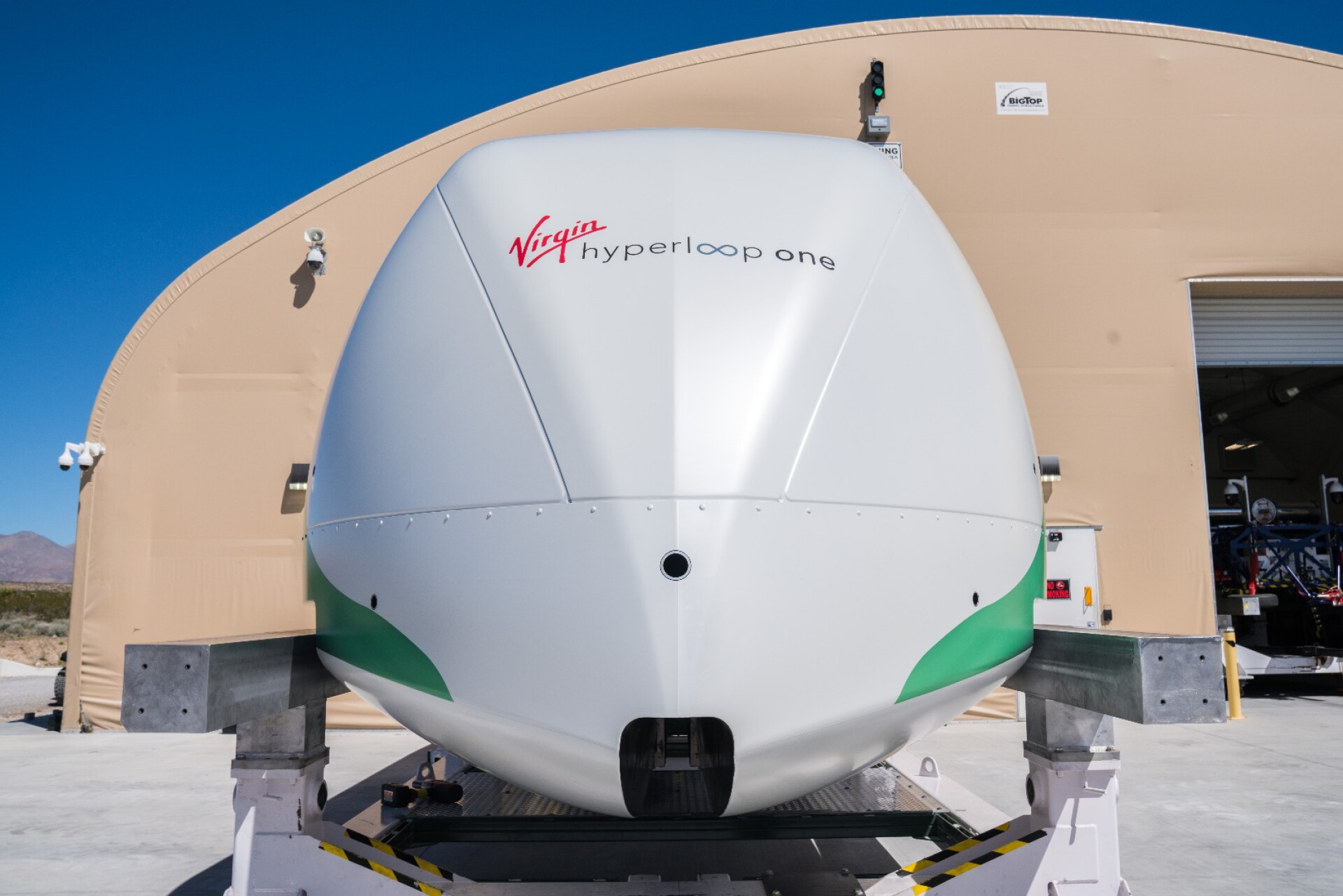 Virgin Hyperloop One shows off shiny new passenger pod for Saudi Arabia