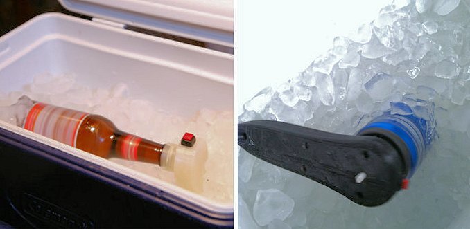 The waterproof Beerouette in action (Photo: Spin Chill)