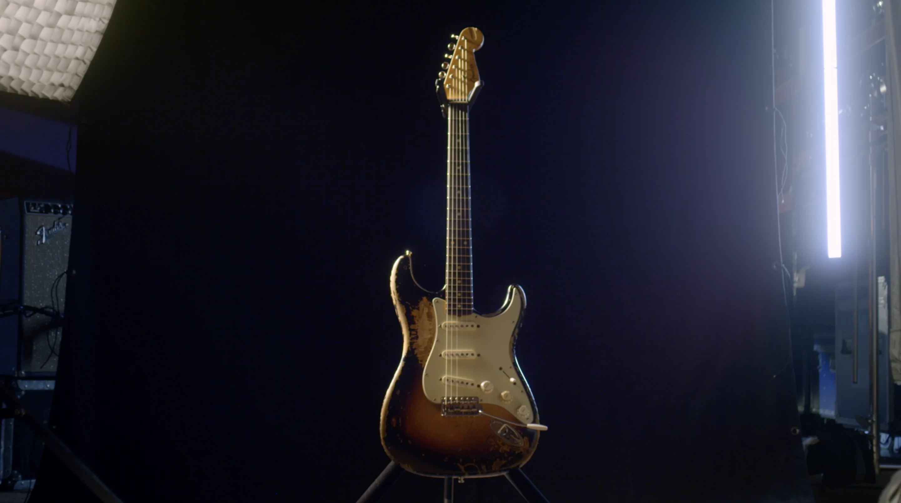 Mike McCready's aggressive playing has taken its toll on the original 1960 Strat, and all of the battle scars have been included in the limited-edition replica