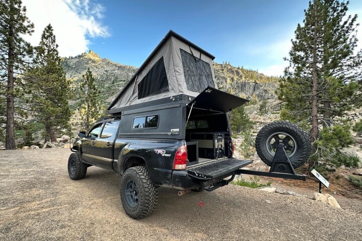 Catapult turns its pickup topper into more of a full-blown RV with its modular floor-mount system