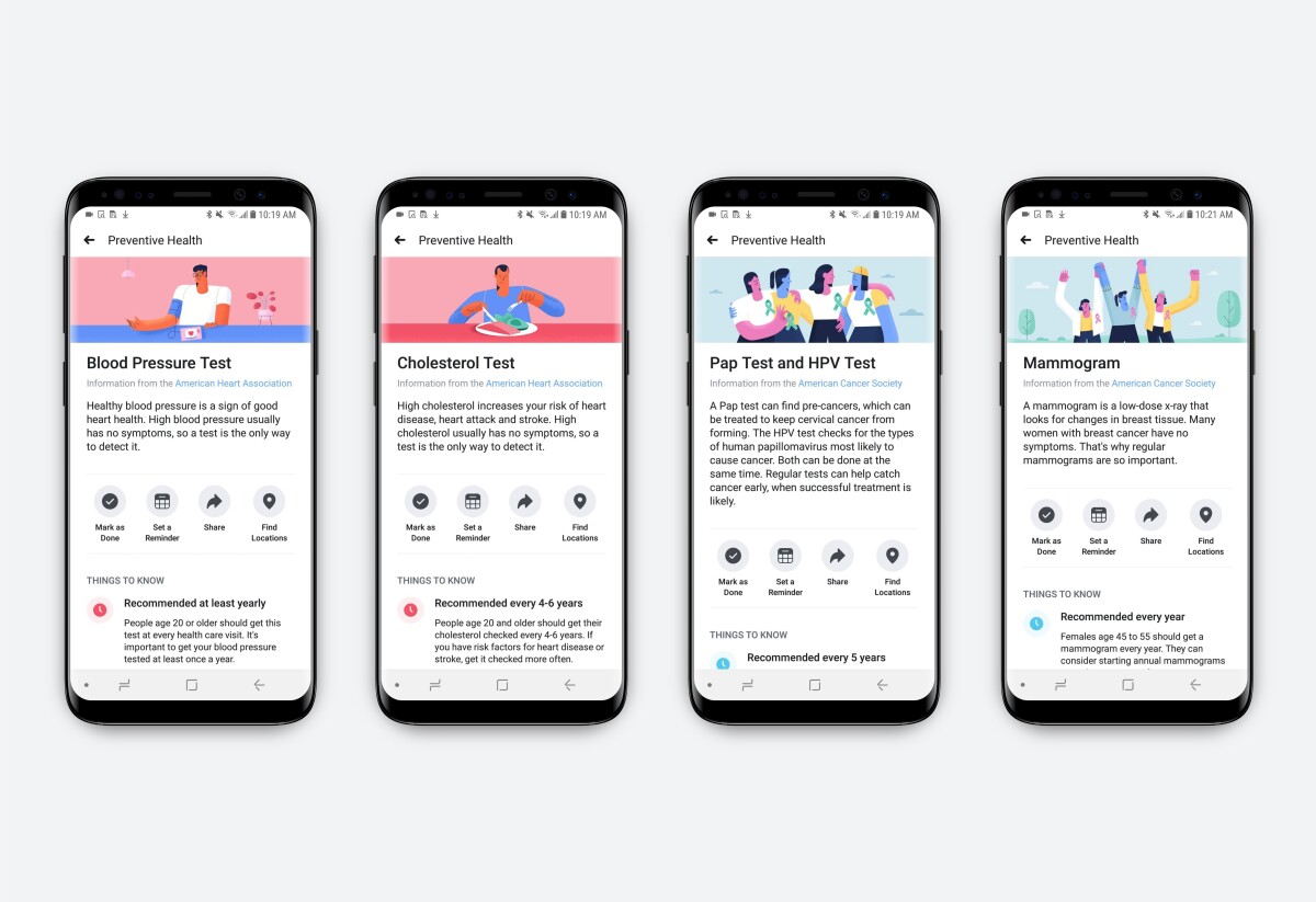 The tool will initially focus on heart disease and cancer prevention while also reminding users where to go to get annual flu shots