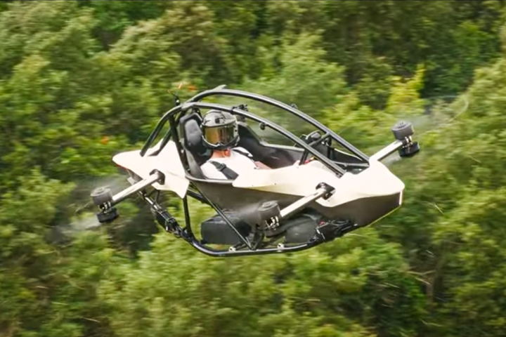 Founder Tomasz Patan gets a little loose in Jetson's agile personal eVTOL aircraft