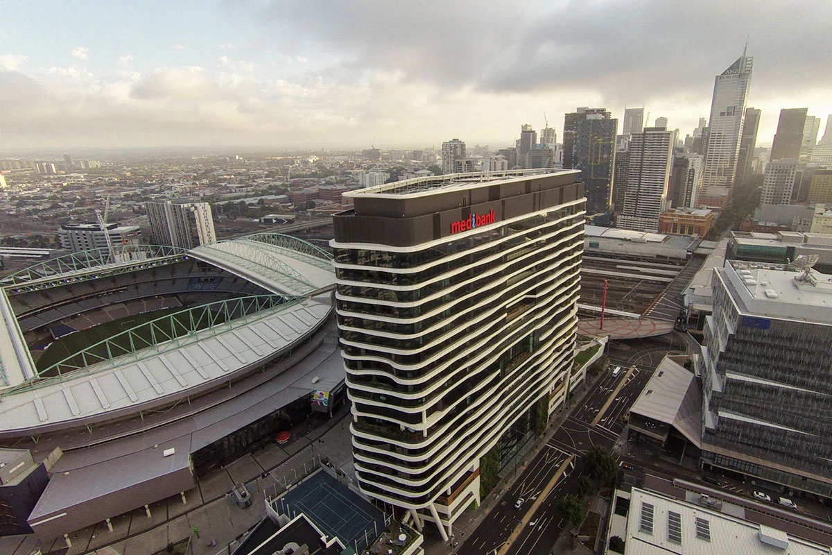 Medibank Place is described as being "hard-wired for health"