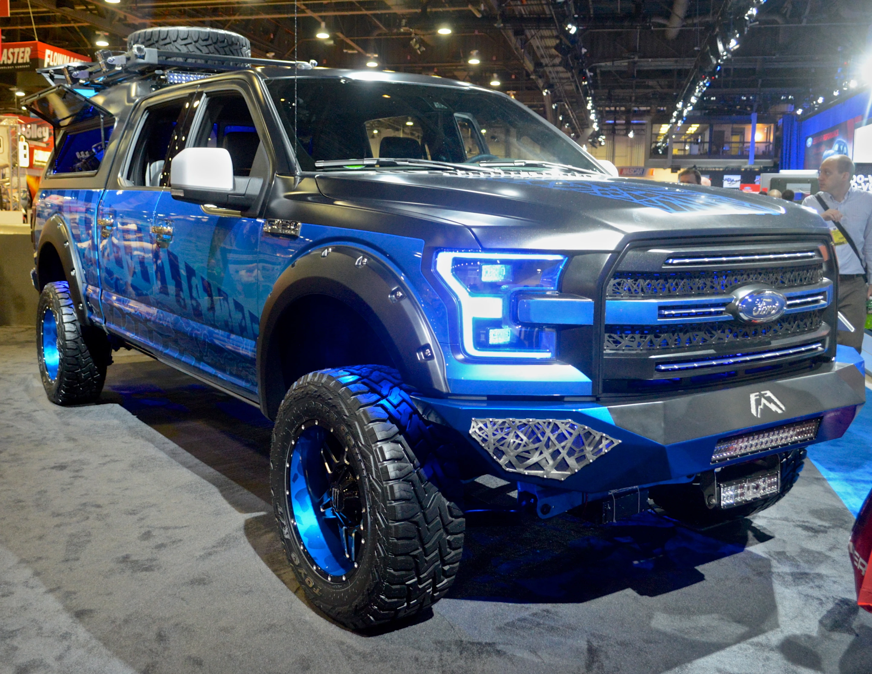 The A.R.E. F-150 includes a ToolMaster HD Series truck cap and Surco Safari roof basket (Photo: C.C. Weiss/Gizmag)