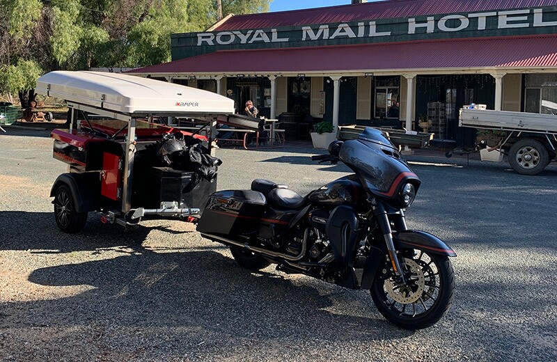 Road Warrior put the Adventurer prototype to the test behind a Honda motorcycle