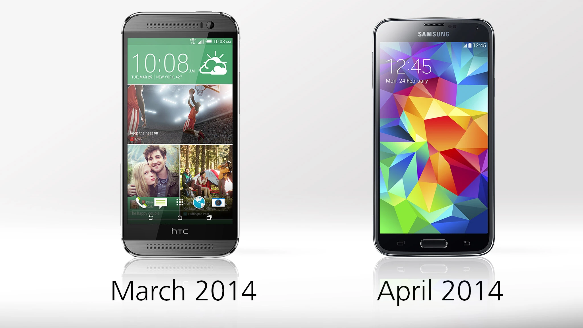 HTC beat Samsung to the punch by releasing the One M8 the same day as it announced the well-leaked phone